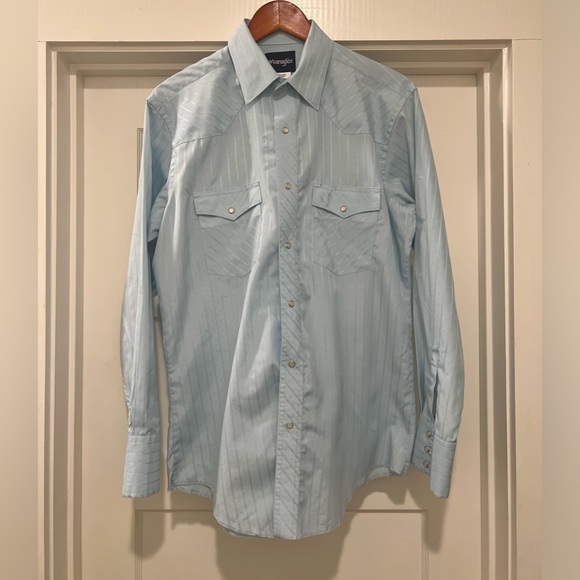Men’s Wrangler Pearl Snap Shirt - Picture 1 of 8